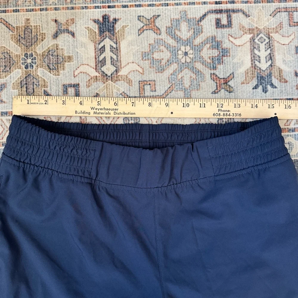 CALIA Journey Cropped Wide Leg High Rise Athletic Pants Blue Women’s Size Medium - Picture 10 of 12